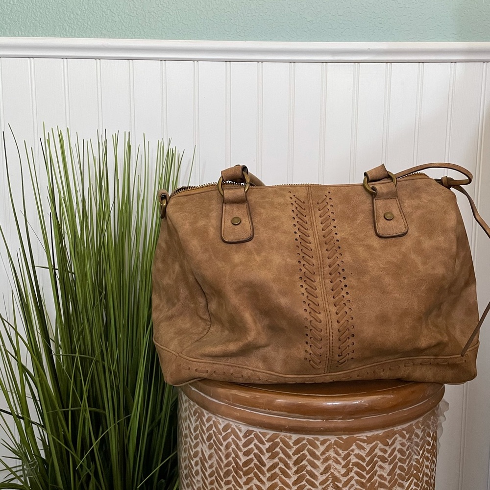 Tan bohemian purse